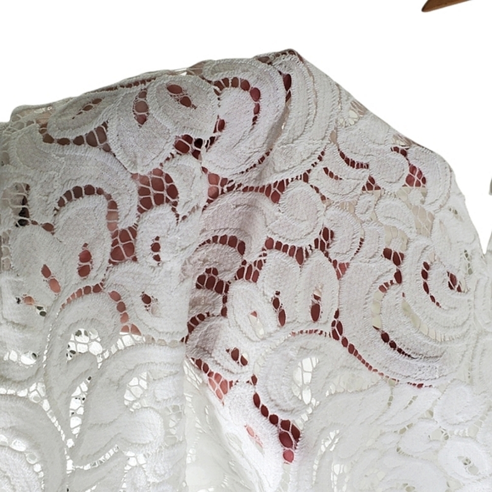 Lane Bryant White Lace Midi Dress - Picture 6 of 9
